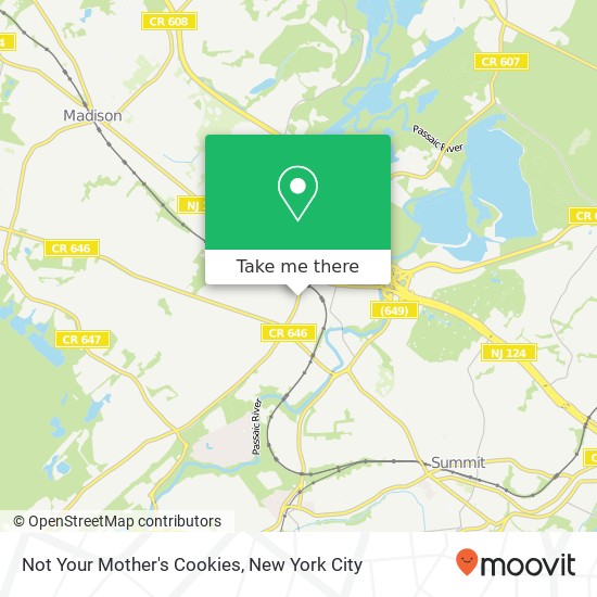 Not Your Mother's Cookies map