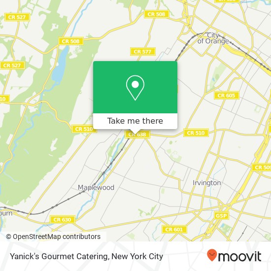 Yanick's Gourmet Catering map