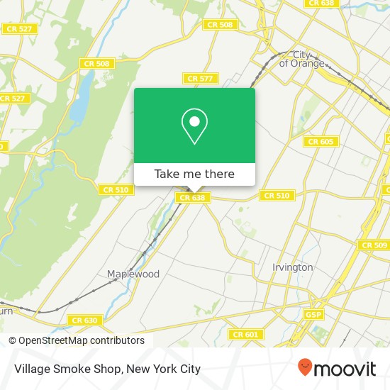 Village Smoke Shop map