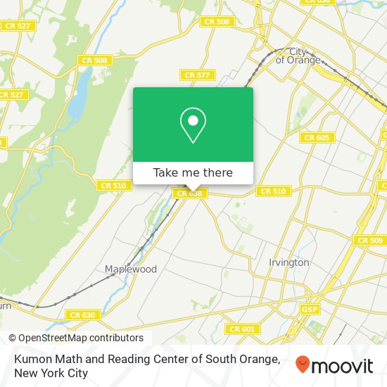 Kumon Math and Reading Center of South Orange map