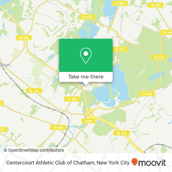 Mapa de Centercourt Athletic Club of Chatham
