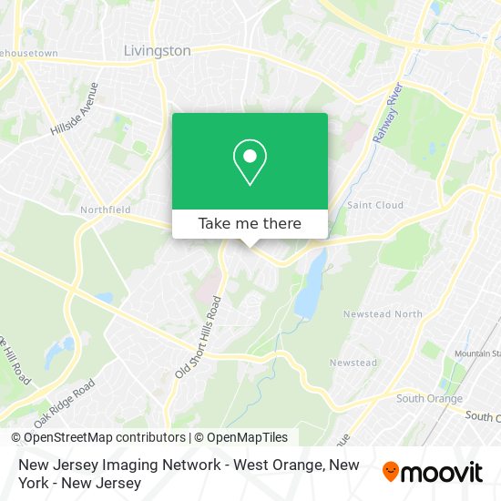 Mapa de New Jersey Imaging Network - West Orange