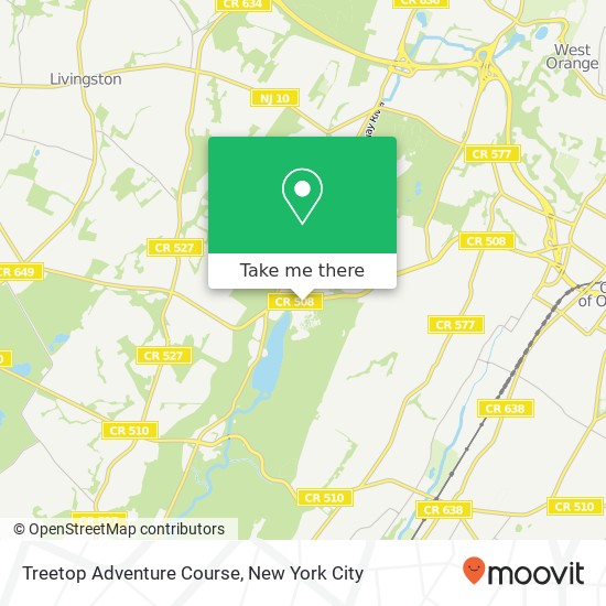 Treetop Adventure Course map