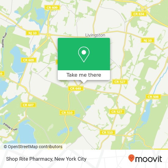 Mapa de Shop Rite Pharmacy