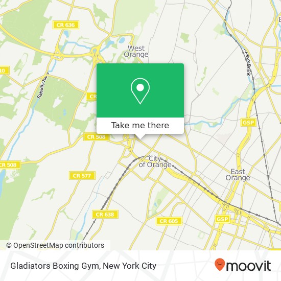 Mapa de Gladiators Boxing Gym
