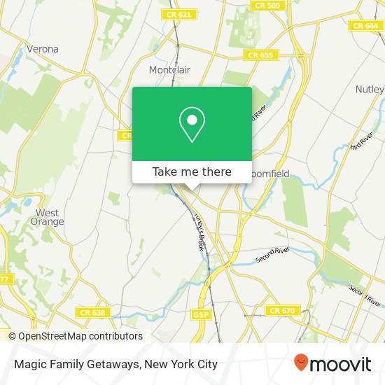 Magic Family Getaways map