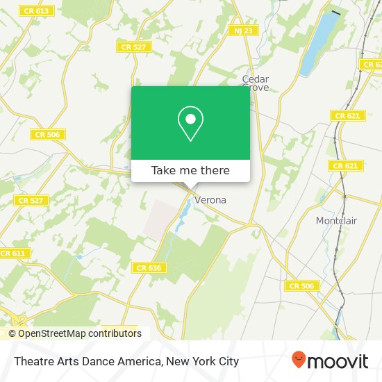 Theatre Arts Dance America map