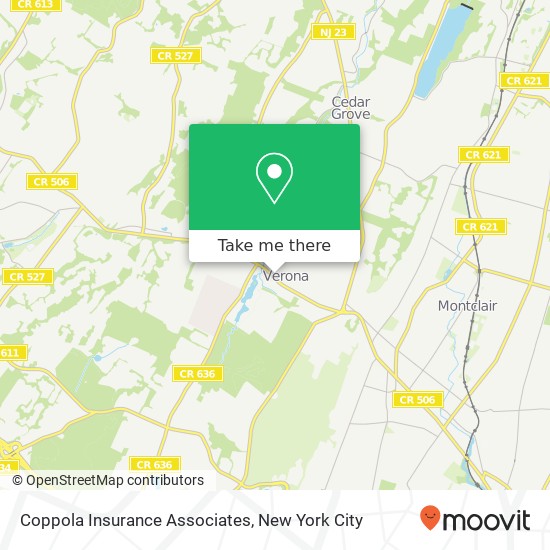 Coppola Insurance Associates map