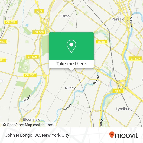 John N Longo, DC map