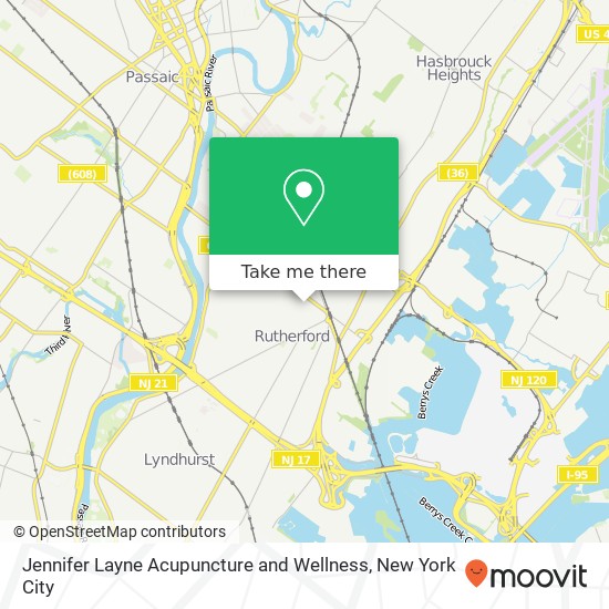 Jennifer Layne Acupuncture and Wellness map