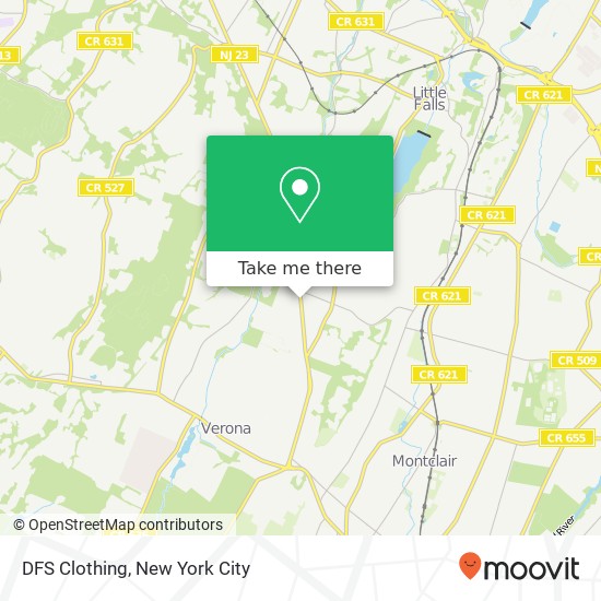 DFS Clothing map