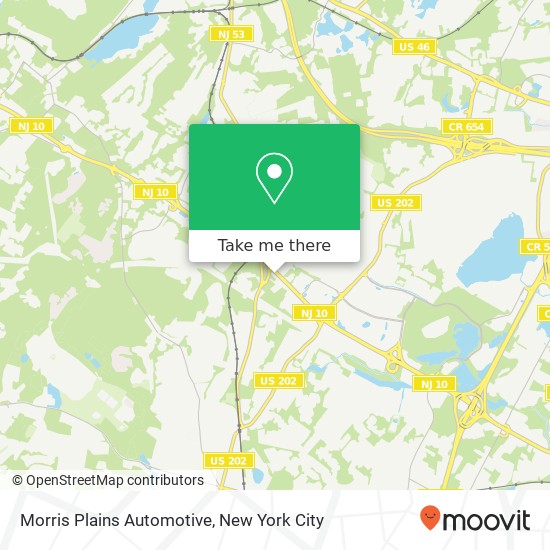 Mapa de Morris Plains Automotive