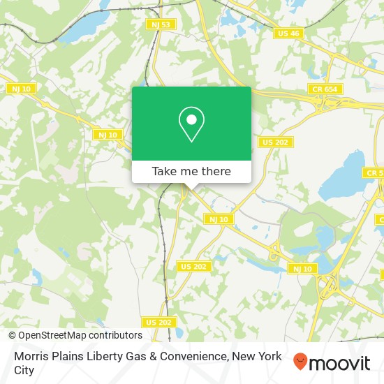 Morris Plains Liberty Gas & Convenience map