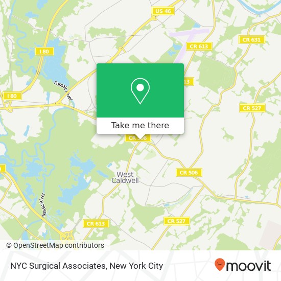 NYC Surgical Associates map