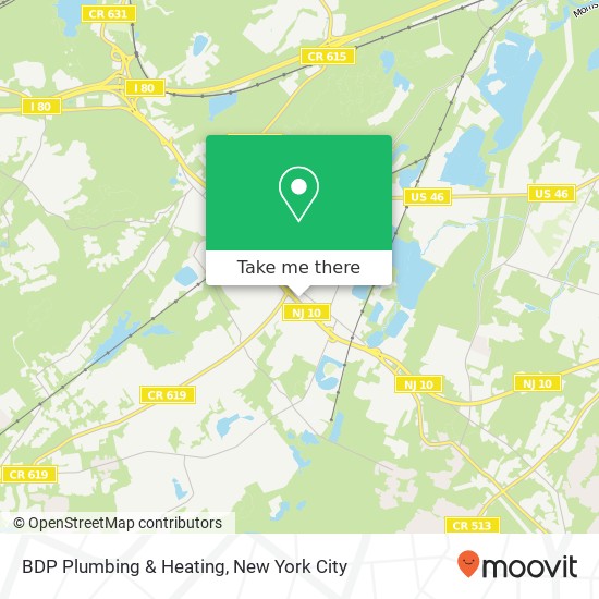 Mapa de BDP Plumbing & Heating