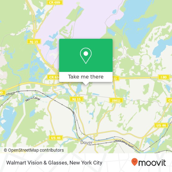 Mapa de Walmart Vision & Glasses