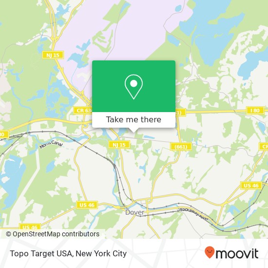 Topo Target USA map