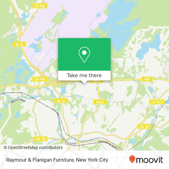 Raymour & Flanigan Furniture map