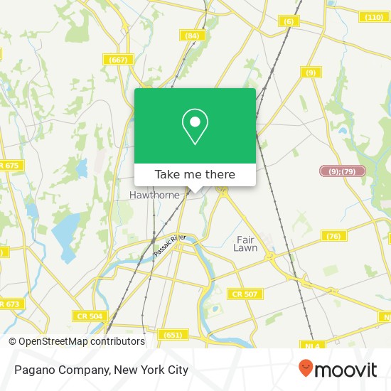 Mapa de Pagano Company
