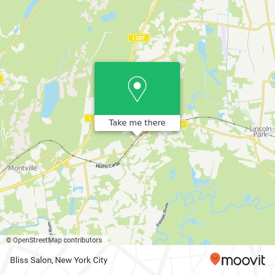 Bliss Salon map