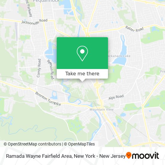 Ramada Wayne Fairfield Area map