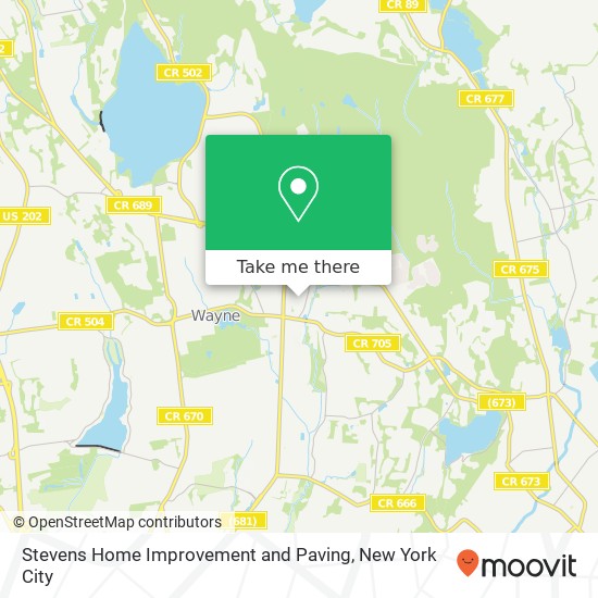 Stevens Home Improvement and Paving map