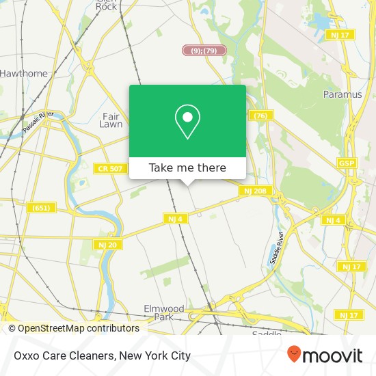 Oxxo Care Cleaners map