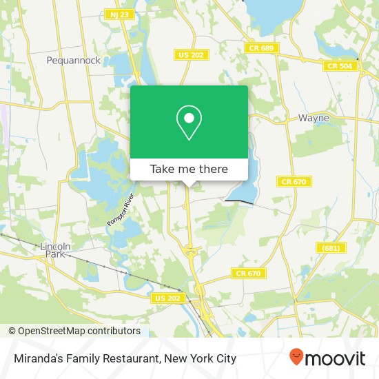 Miranda's Family Restaurant map