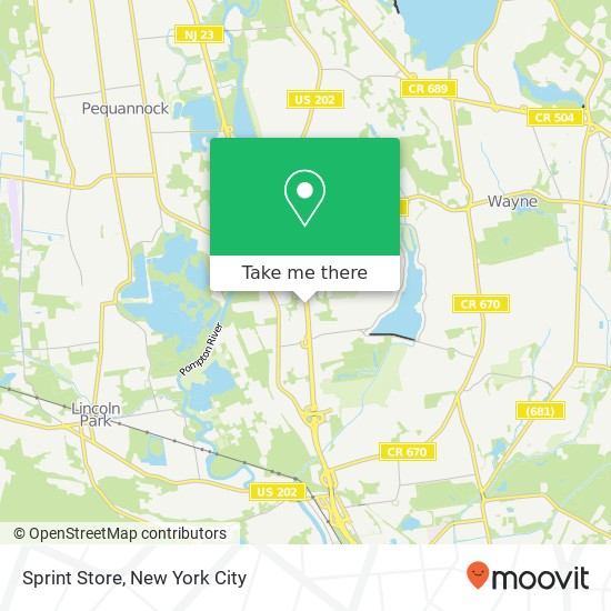 Sprint Store map