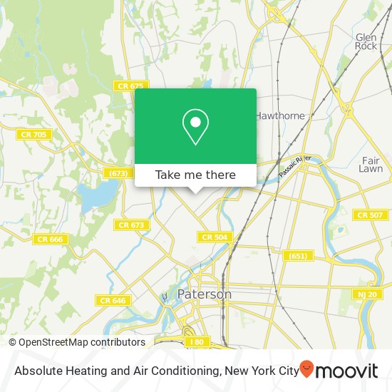 Mapa de Absolute Heating and Air Conditioning