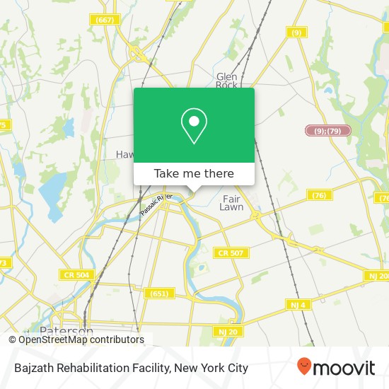 Mapa de Bajzath Rehabilitation Facility