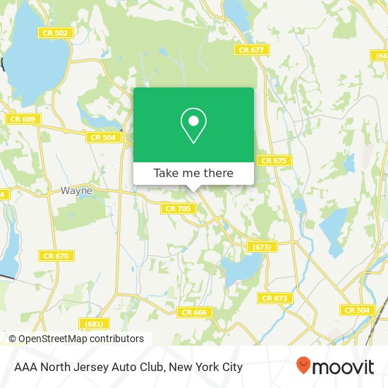 AAA North Jersey Auto Club map