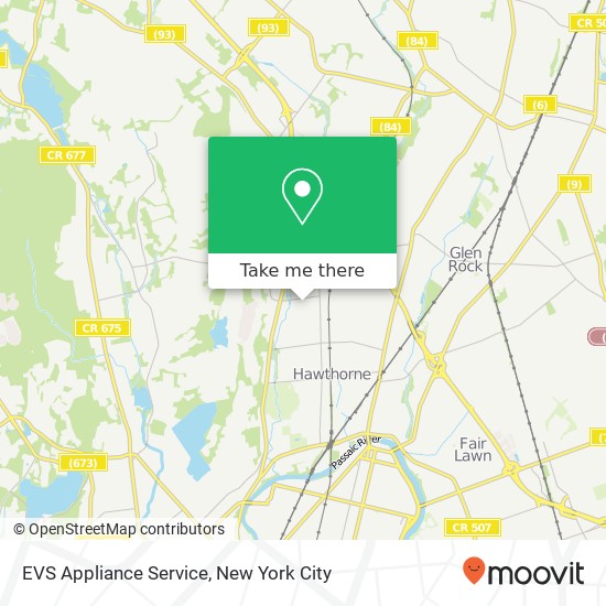 Mapa de EVS Appliance Service