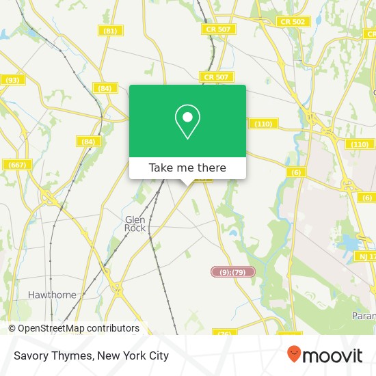 Savory Thymes map