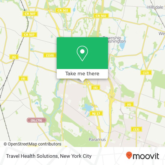 Mapa de Travel Health Solutions