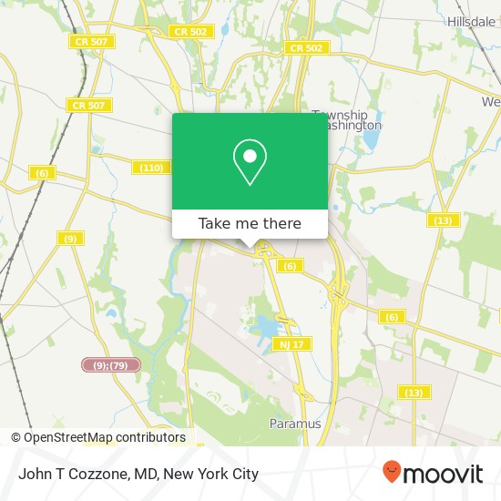 Mapa de John T Cozzone, MD