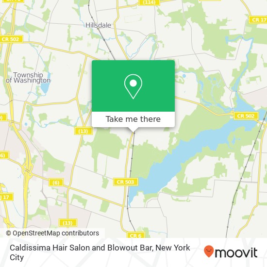 Caldissima Hair Salon and Blowout Bar map