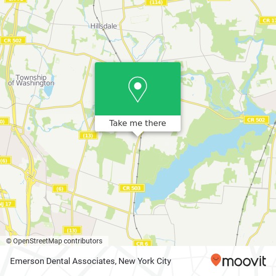 Emerson Dental Associates map