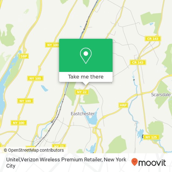Mapa de Unitel,Verizon Wireless Premium Retailer