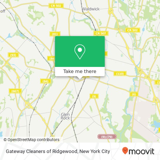 Mapa de Gateway Cleaners of Ridgewood