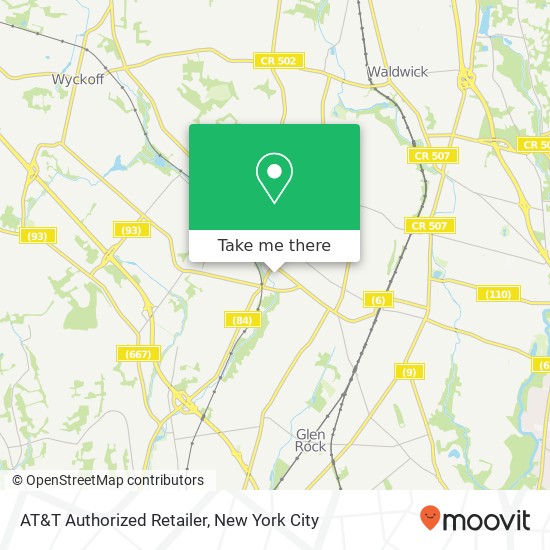 AT&T Authorized Retailer map