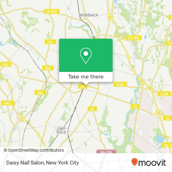 Mapa de Daisy Nail Salon
