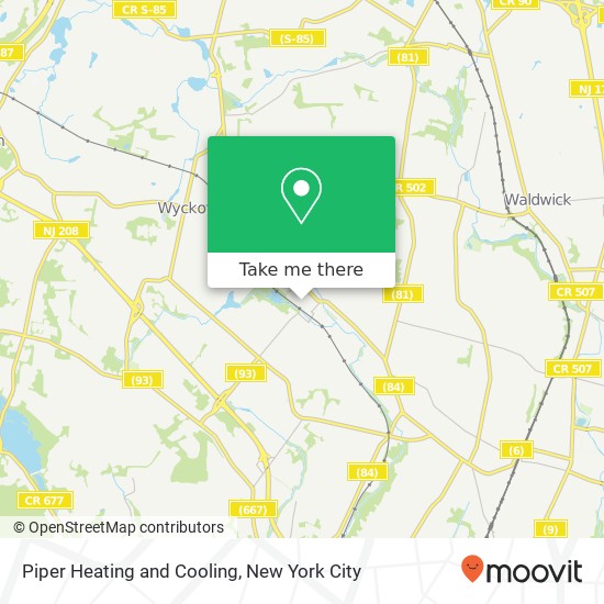 Piper Heating and Cooling map