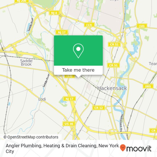 Angler Plumbing, Heating & Drain Cleaning map