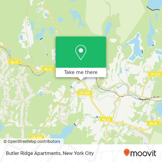 Mapa de Butler Ridge Apartments