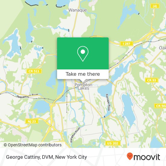 Mapa de George Cattiny, DVM