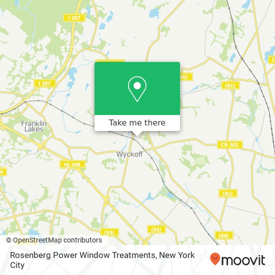Mapa de Rosenberg Power Window Treatments
