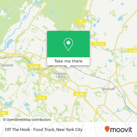 Off The Hook - Food Truck map