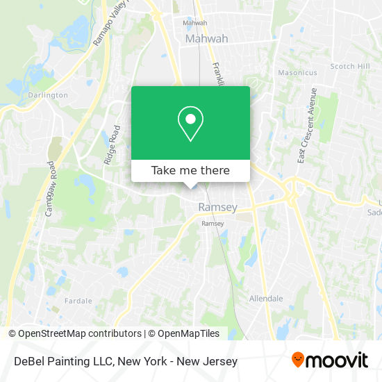 Mapa de DeBel Painting LLC