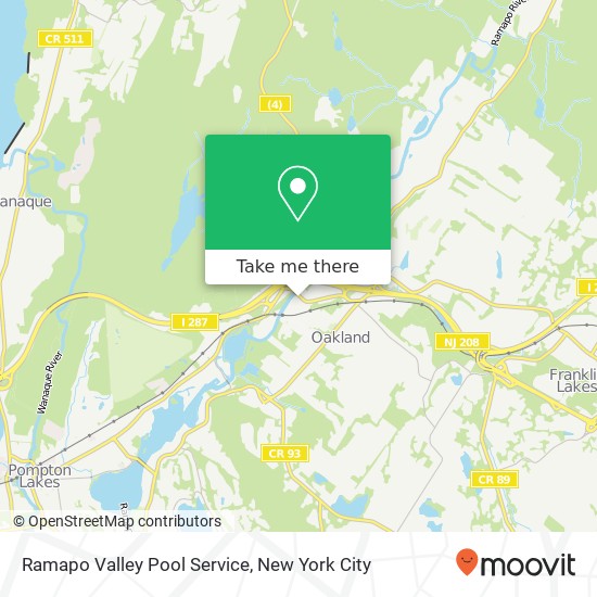 Ramapo Valley Pool Service map